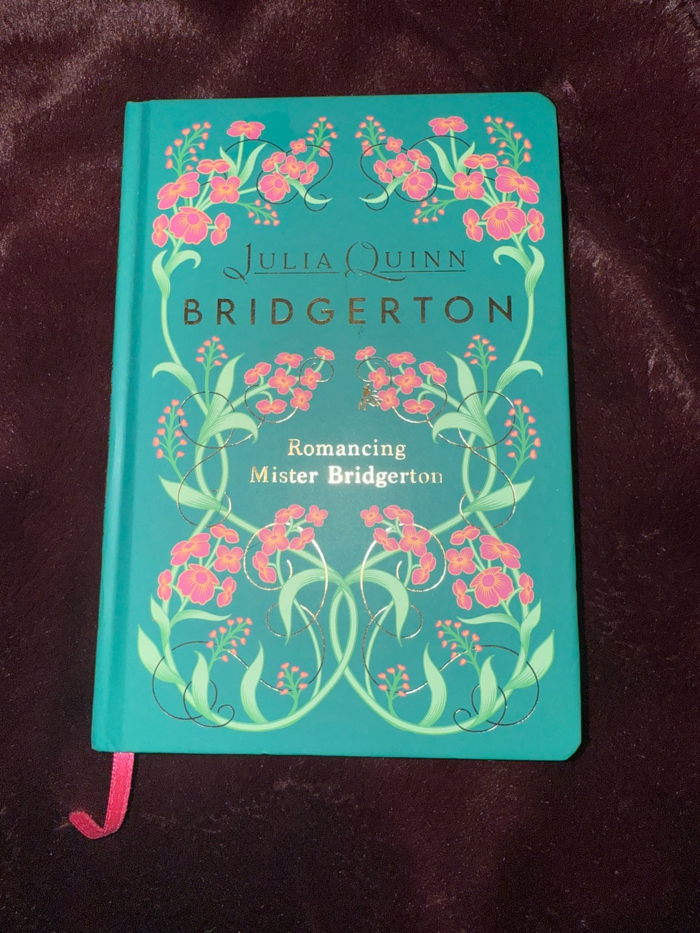 Bridgerton-book - Teal with Pink Accents